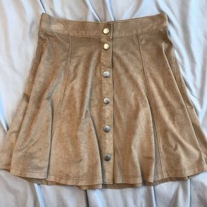 Suede skirt